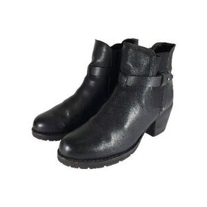 RAG & BONE Women's Durham US7,5 EU37,5 Black Leather Stretch Ankle Booties